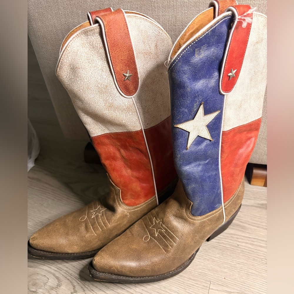 Texas Flag Cowboy Boots